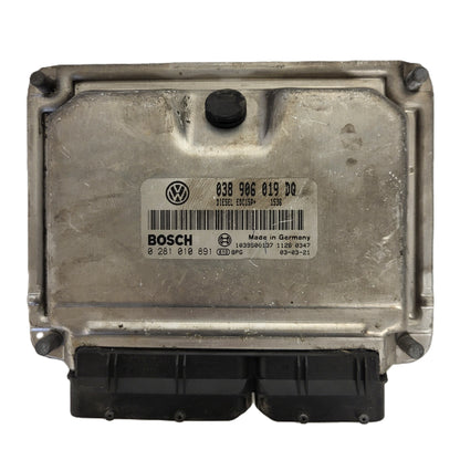 VW AUDI SEAT SKODA ECU / 038906019DQ / 0281010891 / EDC15P+ / BOSCH