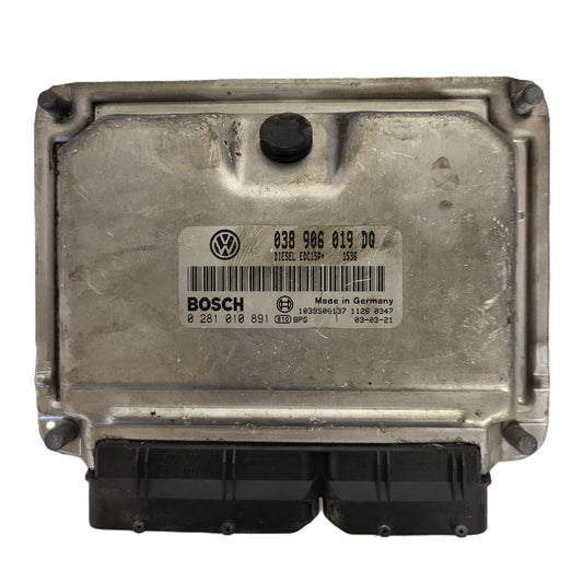 VW AUDI SEAT SKODA ECU / 038906019DQ / 0281010891 / EDC15P+ / BOSCH