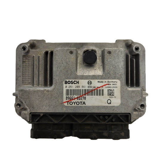 TOYOTA YARIS 1KR-FE ECU / 0261208841 / 89661-0D270 / BOSCH