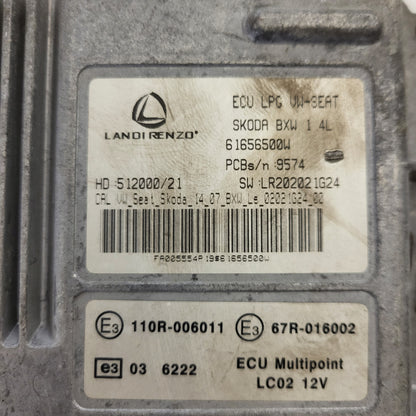 SKODA BXW ECU LPG / 61656500W / 512000/21 / LR202021G24 / LANDI RENZO