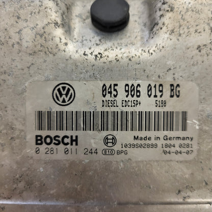 VW ŠKODA ECU / 045906019BG / 0281011244 / EDC15P+ / BOSCH