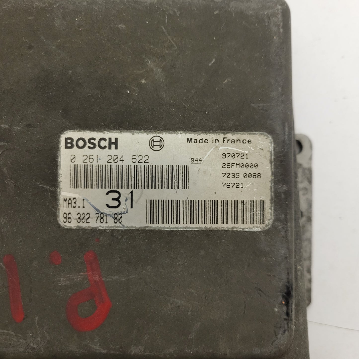 Peugeot 106 Citroen Saxo 1.1 ECU / 0261204622 / 9630278180 / MA3.1 / BOSCH