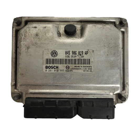 VW GOLF POLO ECU / 045906019AP / 0281010865 / EDC15P+ / BOSCH