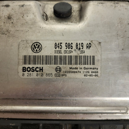 VW GOLF POLO ECU / 045906019AP / 0281010865 / EDC15P+ / BOSCH