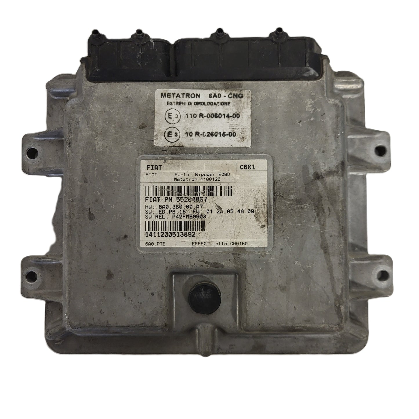FIAT PUNTO ECU / 55204807 / 4100120 / C601 / 6A0.PTE / METATRON