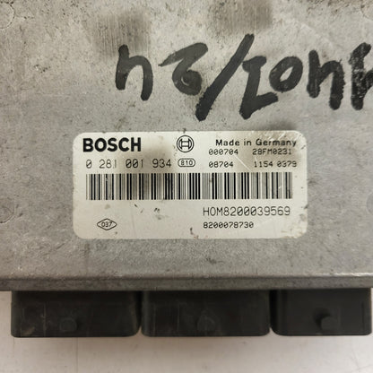 RENAULT ECU / 0281010483 / HOM8200039569 / 8200127078 / BOSCH
