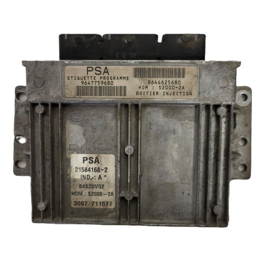 PEUGEOT CITROEN ECU / 21584168-2 / 9647759680 / 9644625680 / S2000-2A / SAGEM