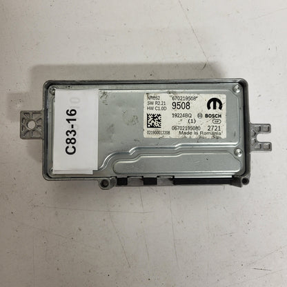 FIAT ALFA MODULE ECU / NRCS2 / 670219508 / 19224BQ / SW R2.21 / HW C1.0D / BOSCH MOPAR