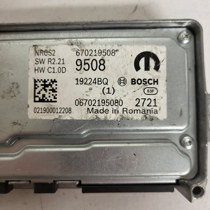 FIAT ALFA MODULE ECU / NRCS2 / 670219508 / 19224BQ / SW R2.21 / HW C1.0D / BOSCH MOPAR