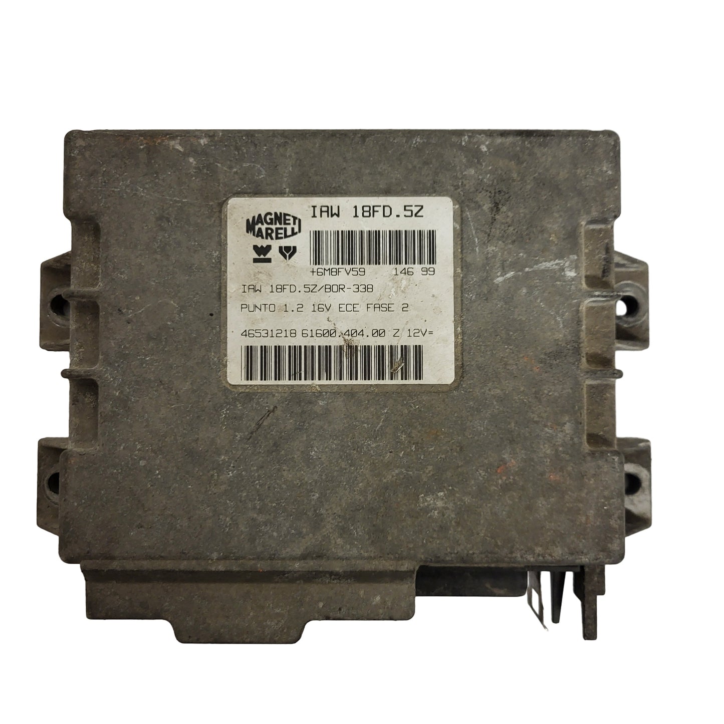 Fiat Punto 1.2 16V ECU / IAW 18FD.5Z / 46531218 / 61600.404.00 / MAGNETI MARELLI