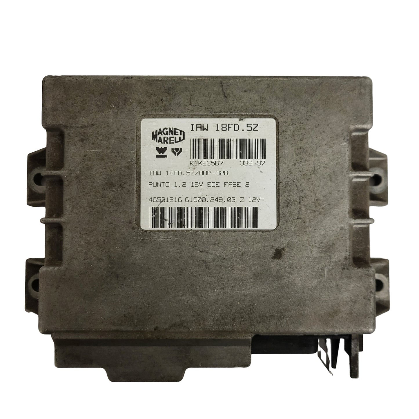 FIAT PUNTO 1.2 16V ECU / IAW 18FD.5Z / 46531216 / 61600.249.03 / MAGNETI MARELLI