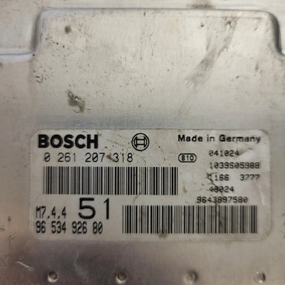 5x Citroex XSARA ECU / 0261207318 / 9653492680 / M7.4.4 / BOSCH BULK STOCK