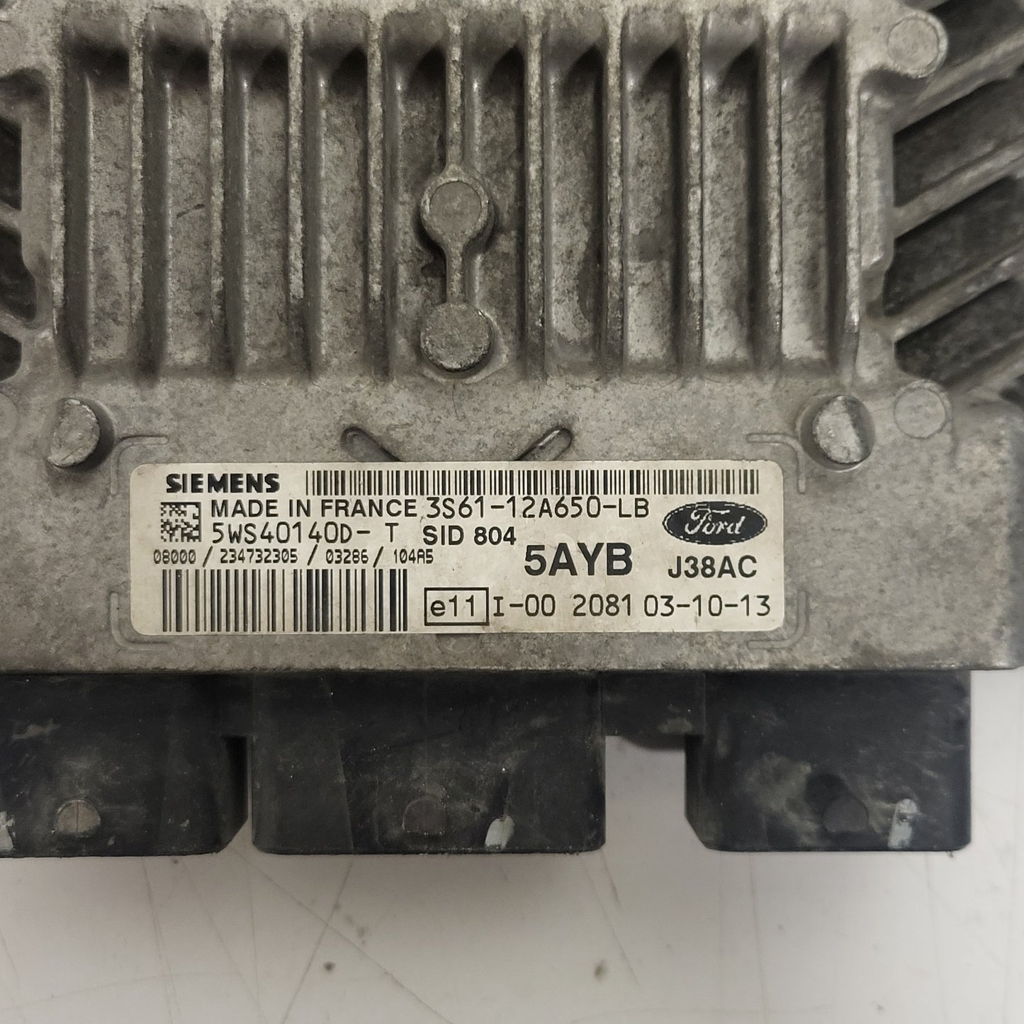 FORD FIESTA 1.4 ECU / 3S61-12A650-LB / 5WS40140D-T / SID804 / 5AYB J38AC