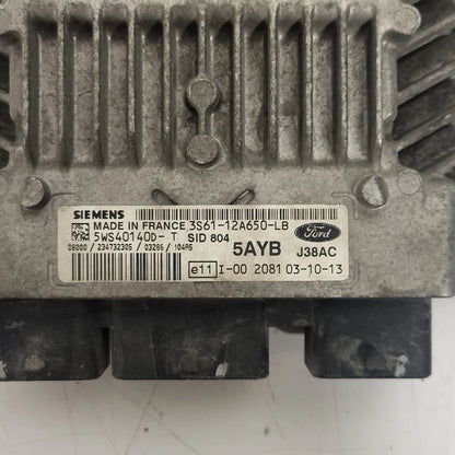 FORD FIESTA 1.4 ECU / 3S61-12A650-LB / 5WS40140D-T / SID804 / 5AYB J38AC - C84-17 - 2