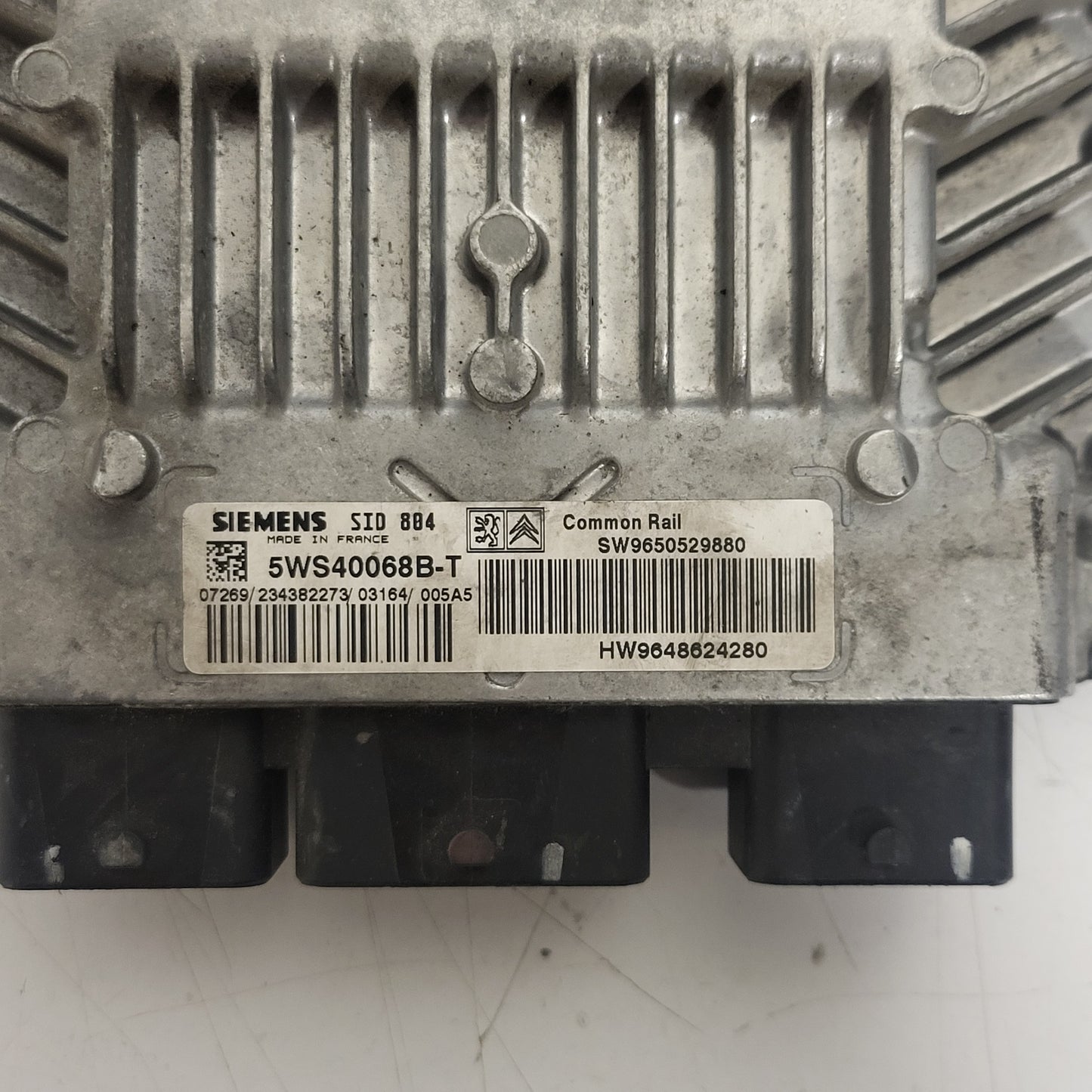 CITROEN C3 ECU / 5WS40068B-T / SW9650529880 / HW9648624280 / SID804 SIEMENS