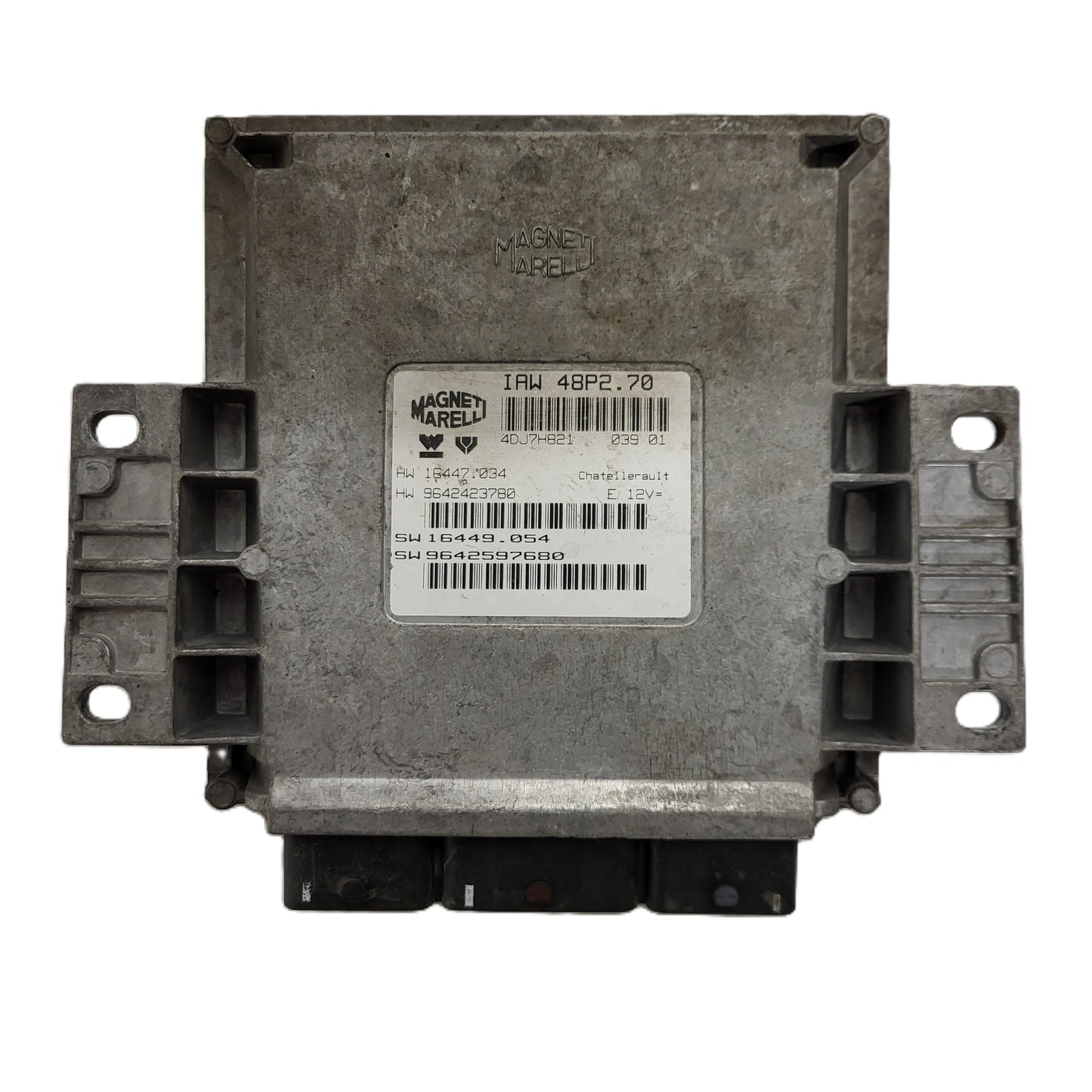 PEUGEOT 206 ECU / IAW 48P2.70 / 9642597680 / 9642423780 / MAGNETI MARELLI