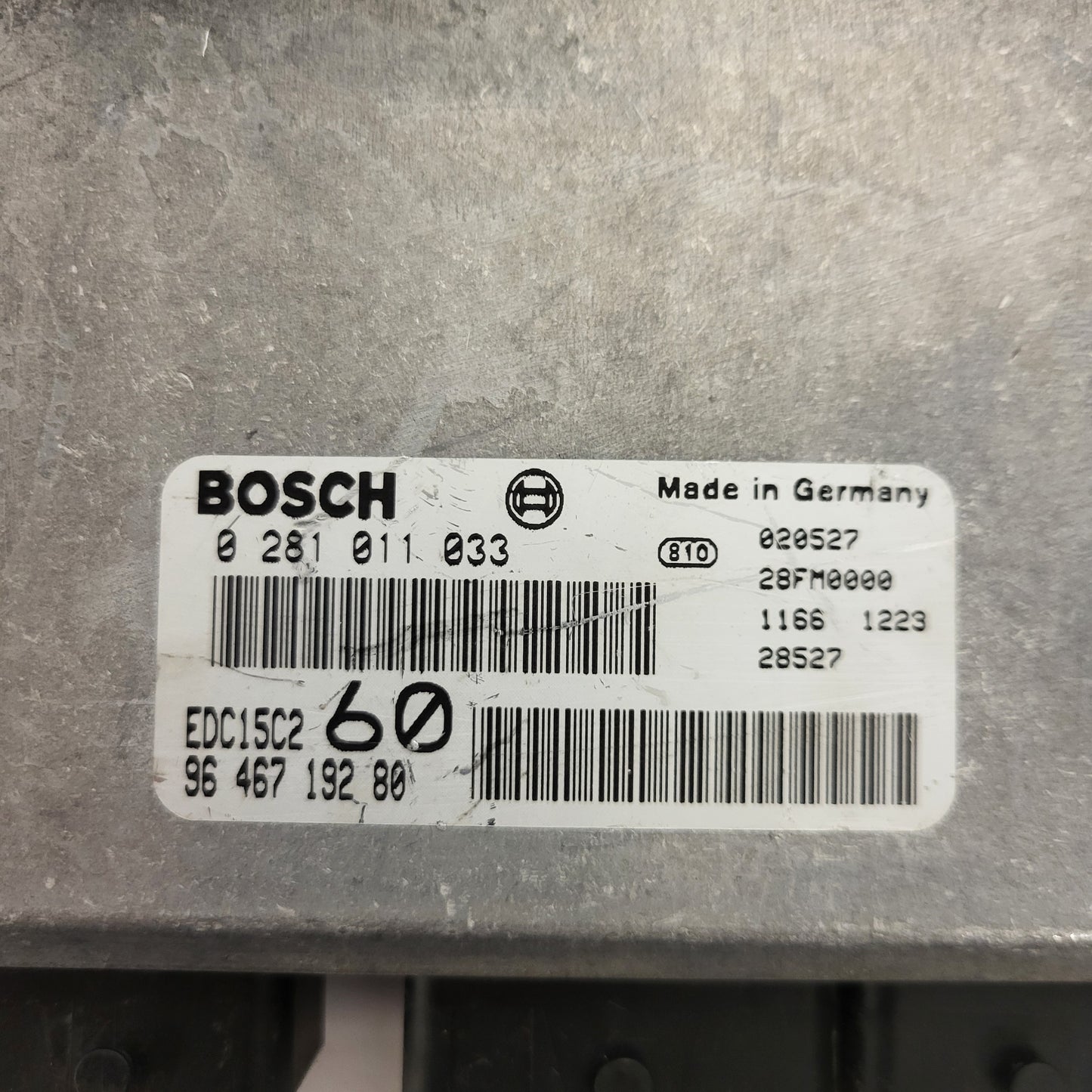 FIAT ULISSE LANCIA PHEDRA ECU / 0281011033 / 9646719280 / EDC15C2 / BOSCH