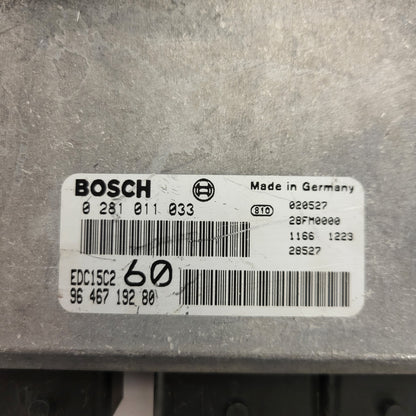 FIAT ULISSE LANCIA PHEDRA ECU / 0281011033 / 9646719280 / EDC15C2 / BOSCH