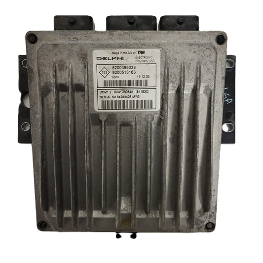 Renault ECU / 8200399038 / 8200513163 / R0410B034A / DCM1.2 / DELPHI