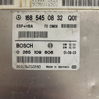Mercedes W168 A-Class ECU / 1685450832 / 0265109606 / BOSCH
