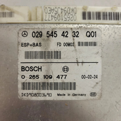 Mercedes A-Class W168 ESP ECU / 0295454232 / 0265109477 / BOSCH - C85-15 - 2