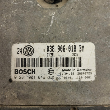 VW GOLF 4 1.9 ECU / 038906018BM / 0281001846 / BOSCH