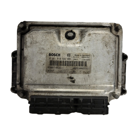 RENAULT KANGOO ECU / 0281010502 / 8200118522 / HOM820085921 / BOSCH