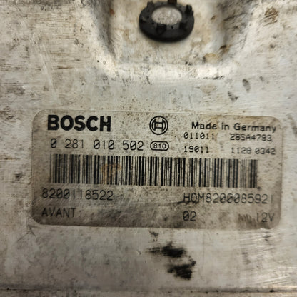 RENAULT KANGOO ECU / 0281010502 / 8200118522 / HOM820085921 / BOSCH