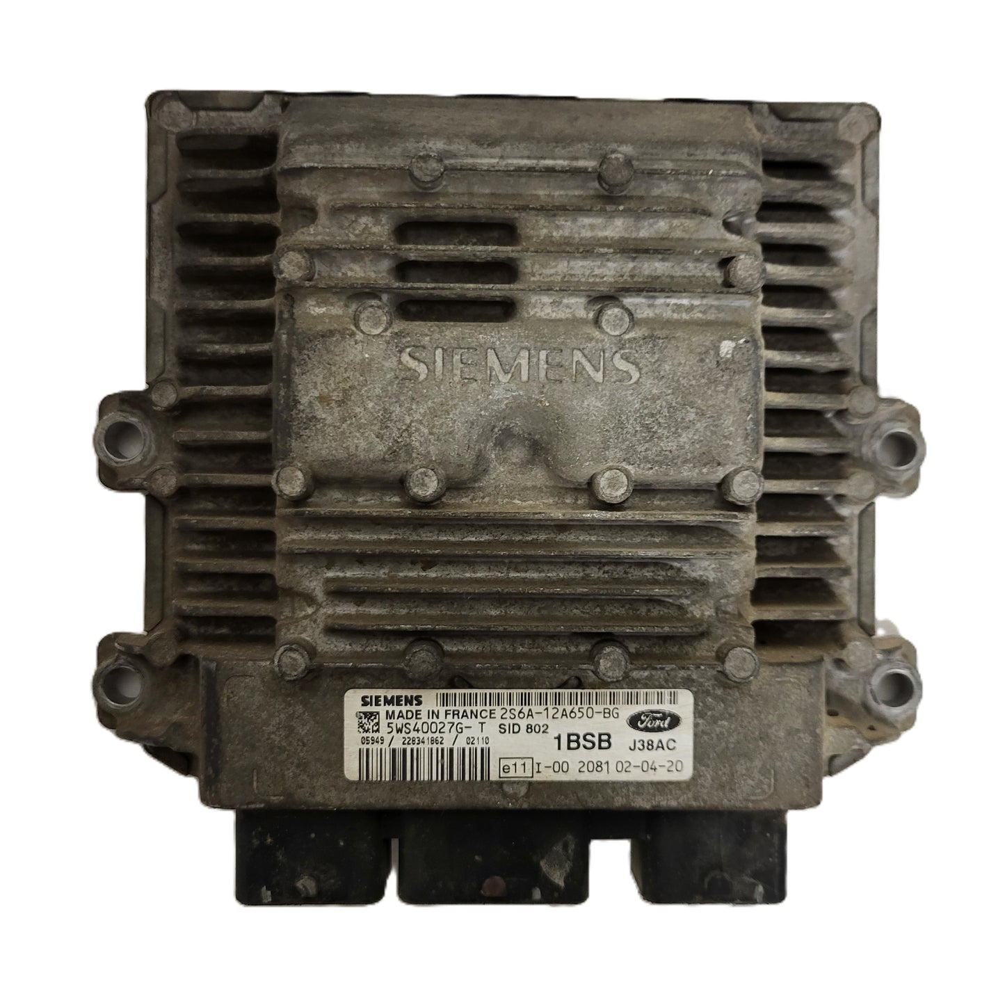 FORD FIESTA ECU / 2S6A-12A650-BG / 5WS40027G-T / 1BSB / SID802 / SIEMENS