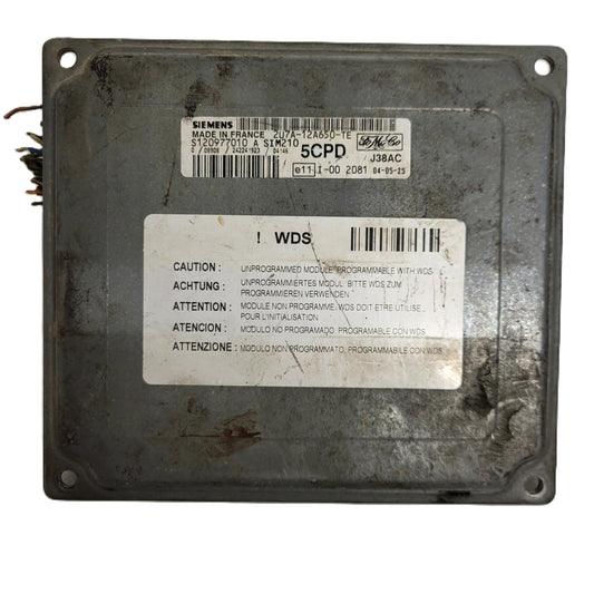 FORD ECU / 2U7A-12A650-TE / S120977010A / SIM210 / 5CPD / SIEMENS