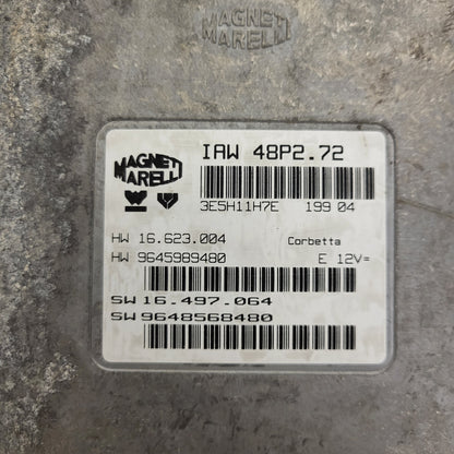 PEUGEOT CITROEN ECU / IAW 48P2.72 / SW 9648568480 / HW 9645989480 / MAGNETI MARELLI
