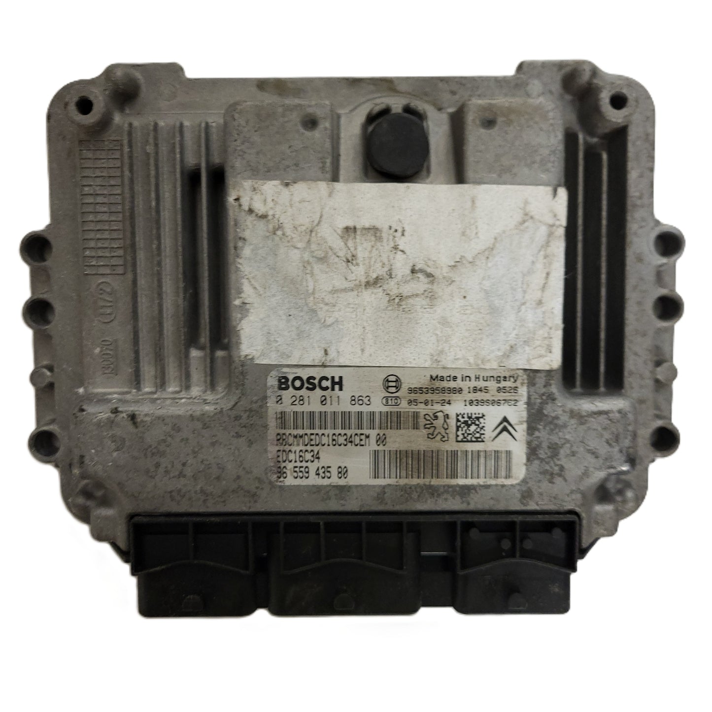 Peugeot Citroen ECU / 0281011863 / 9655943580 / EDC16C34 / BOSCH