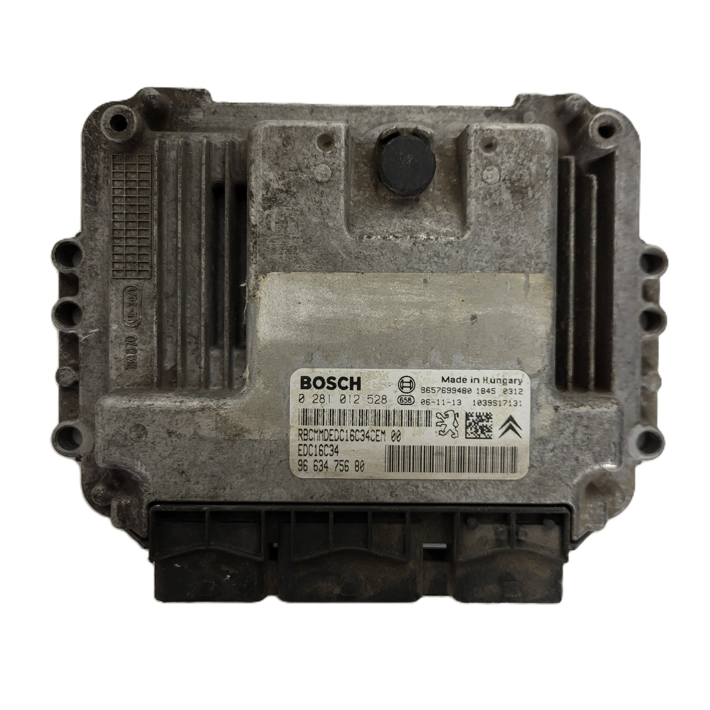 PEUGEOT CITROEN ECU / 0281012528 / 9663475680 / EDC16C34 / 9657699480 / BOSCH