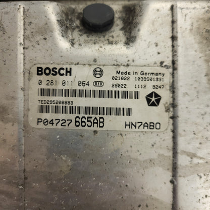CHRYSLER VOYAGER 2.5 ECU / 0281011064 / TED295208883 / P04727665AB / BOSCH