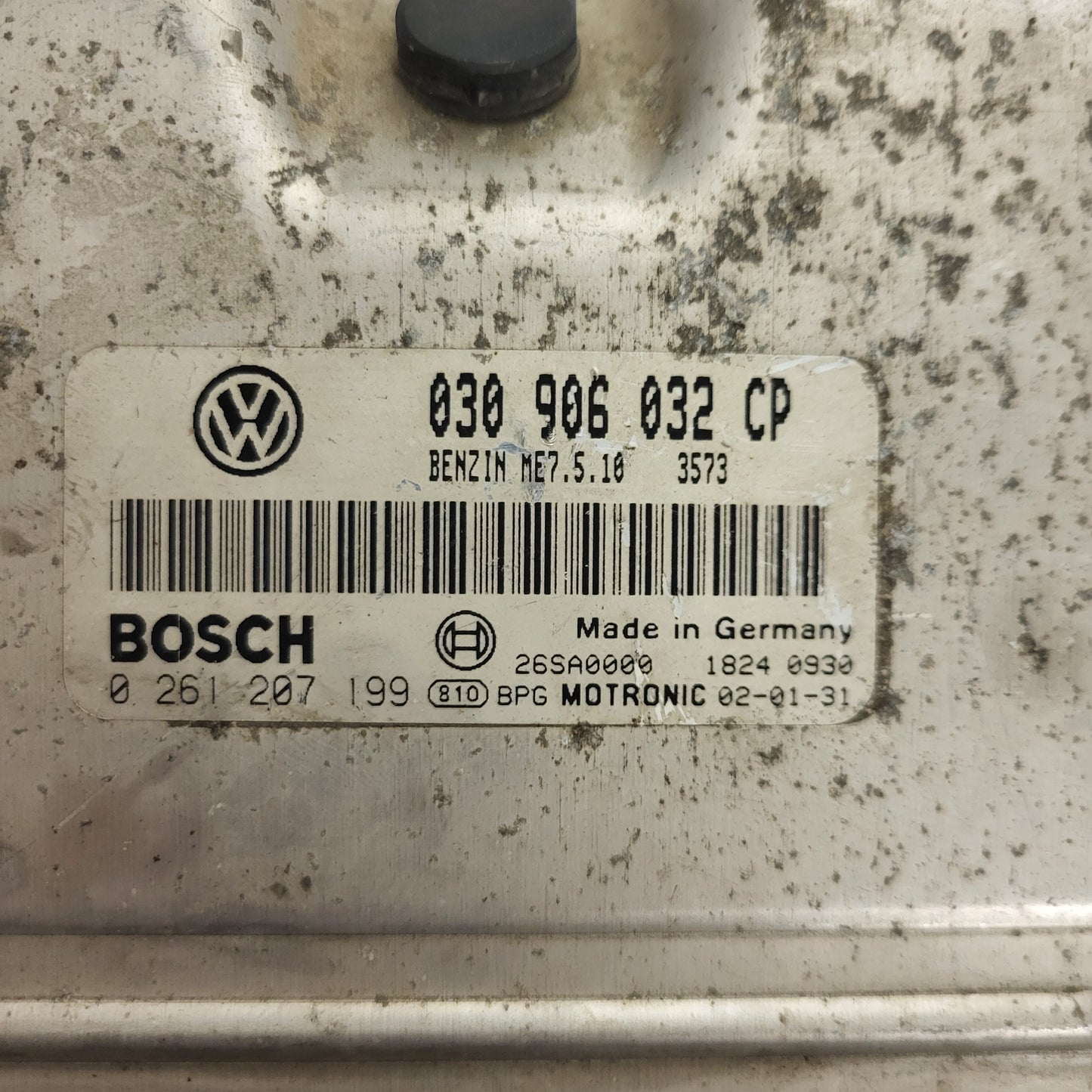 VW LUPO ECU / 030906032CP / 0261207199 / ME7.5.10 / BOSCH