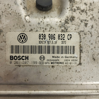 VW LUPO ECU / 030906032CP / 0261207199 / ME7.5.10 / BOSCH