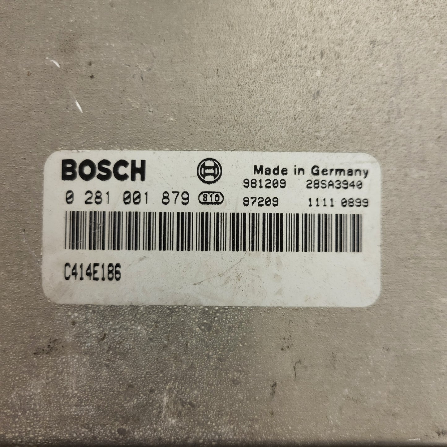 Fiat MULTIPLA ECU / 0281001879 / C414E186 / BOSCH