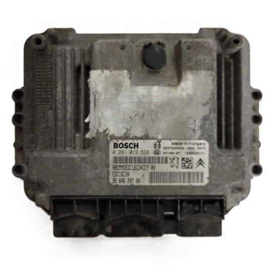 PEUGEOT CITROEN ECU / 0281012528 / 9664620780 / EDC16C34 / 9657699480 / BOSCH