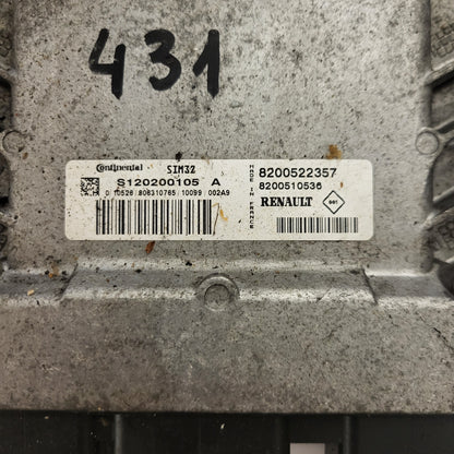 Renault Clio 3 ECU / S120200105A / 8200522357 / 8200510536 / SIM32 / S120200105