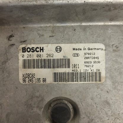 Peugeot 406 ECU / 0281001262 / 9624519580 / XUDBC02 / BOSCH