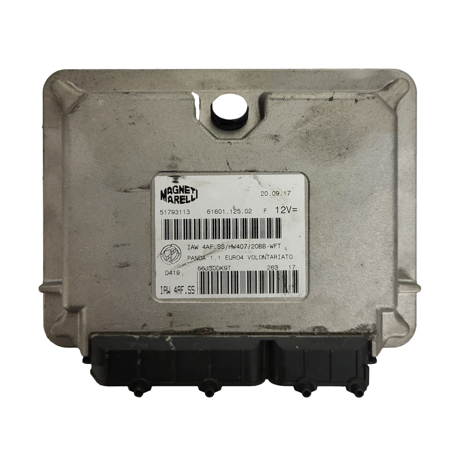 FIAT PANDA 1.1 ECU / 51793113 / IAW 4AF.SS / HW407 / 61601.125.02 / MAGNETI MARELLI