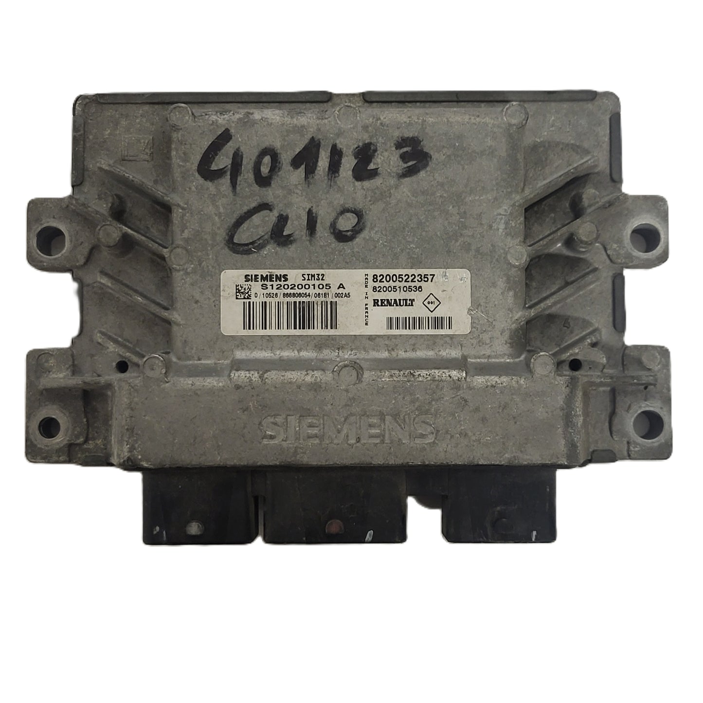 Renault Clio 3 ECU / S120200105A / 8200522357 / 8200510536 / SIM32 / S120200105