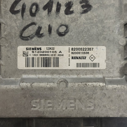 Renault Clio 3 ECU / S120200105A / 8200522357 / 8200510536 / SIM32 / S120200105