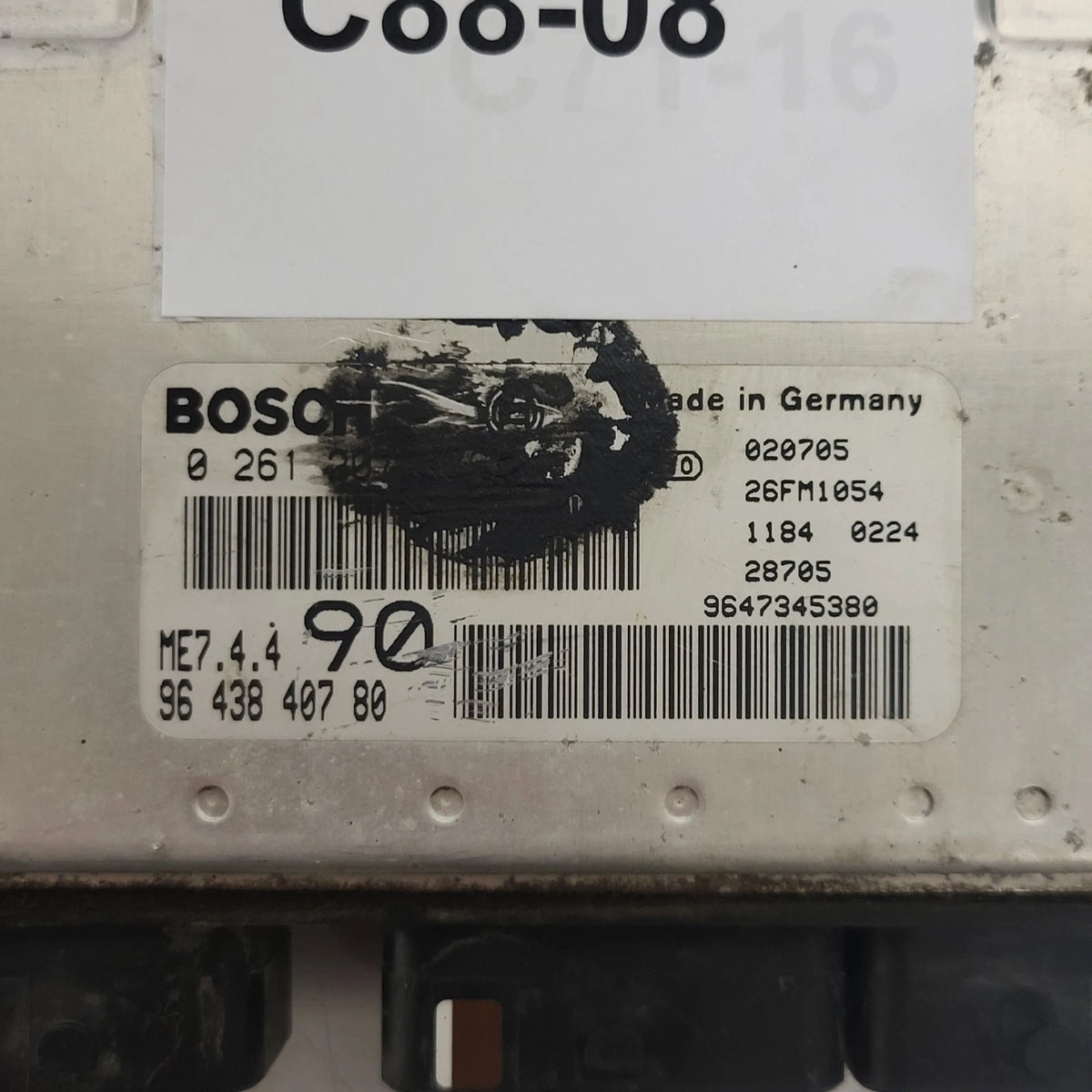 CITROEN XSARA ECU / 0261207476 / 9643840780 / 9647345380 / BOSCH - C88-08 - 2