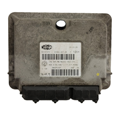Fiat Seicento 600 ECU / 55187372 / IAW 4AF.M9 / 61600.627.05 / HW204 / MAGNETI MARELLI