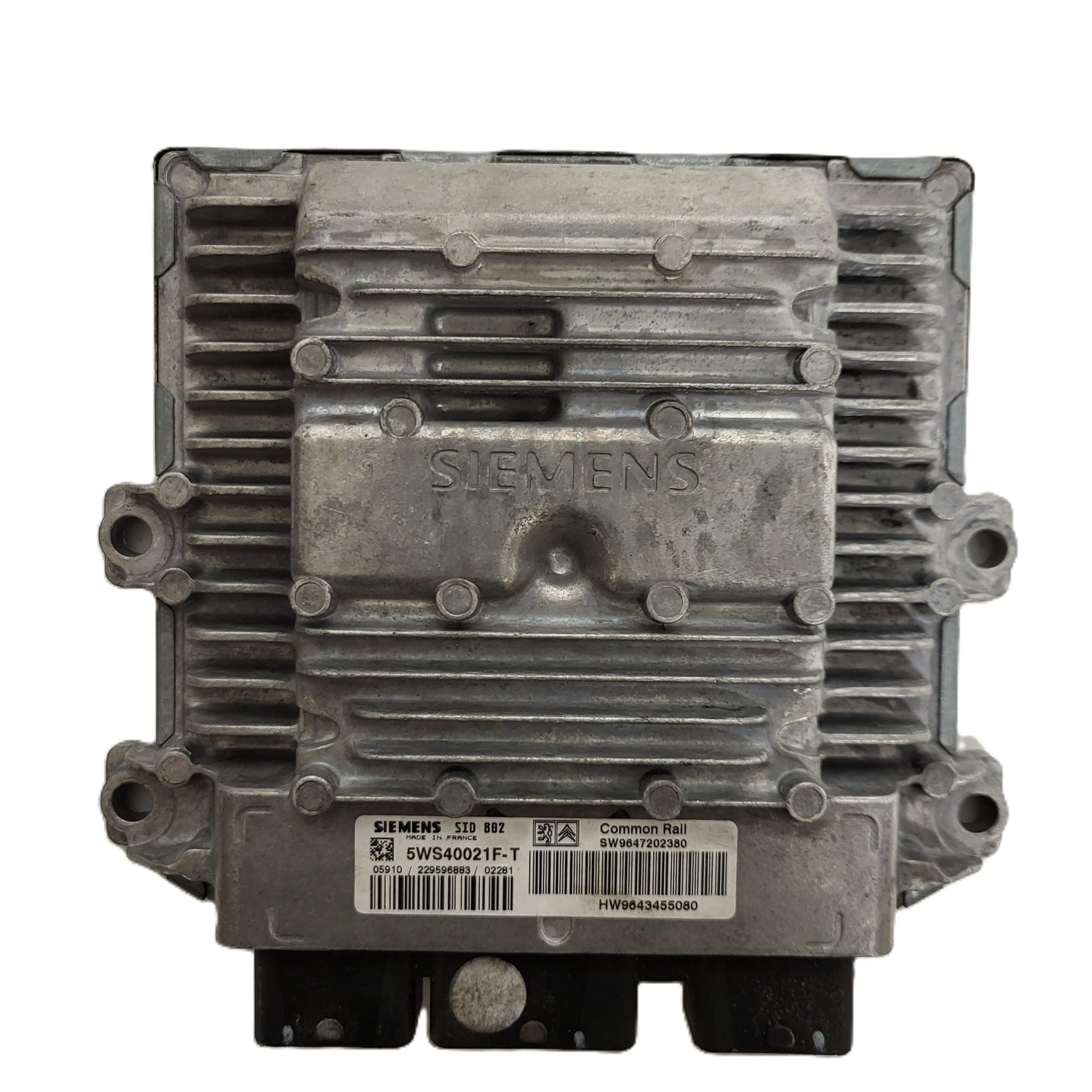 Peugeot Citroen ECU / 5WS40021F-T / 9648971880 / 9643455080 / SID802