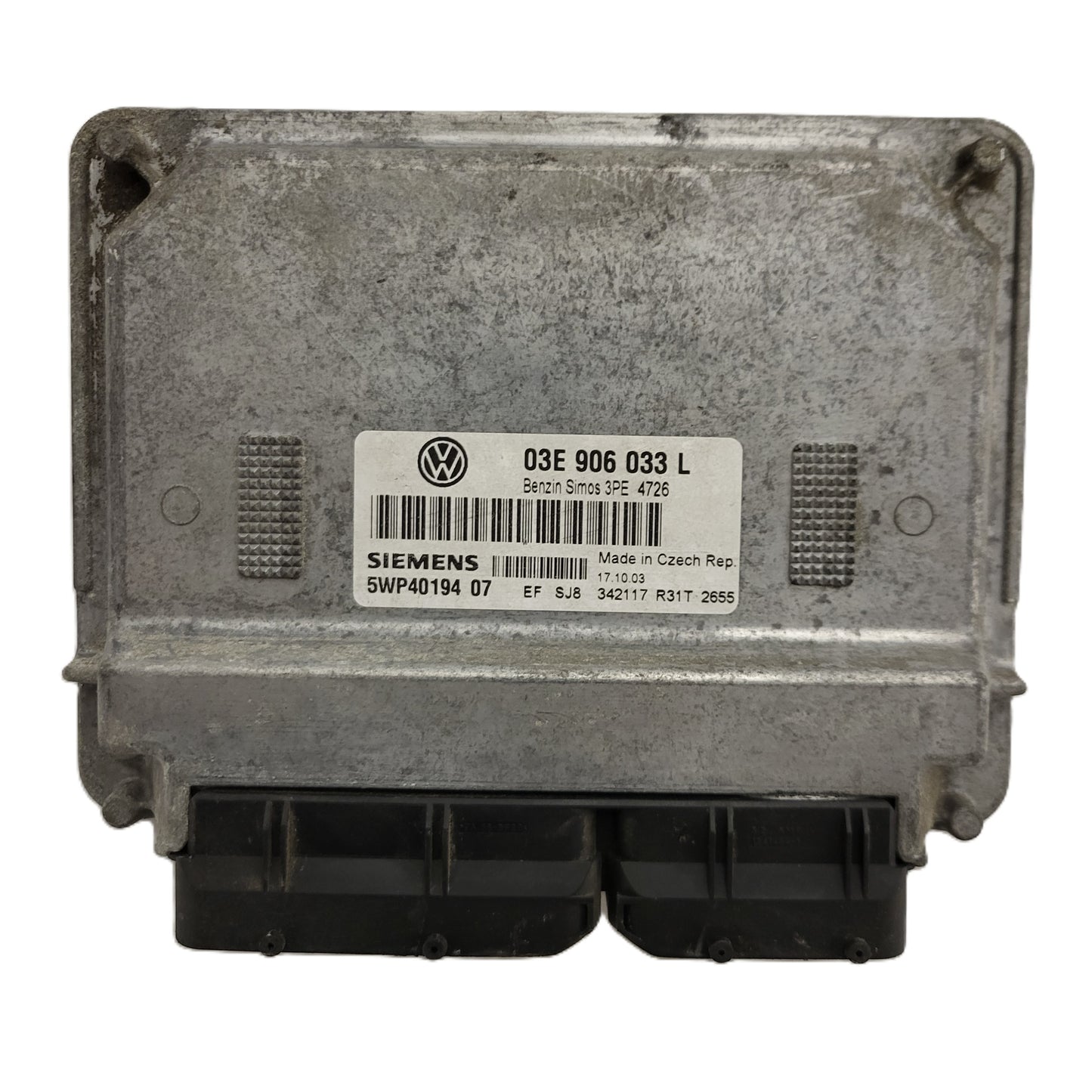 VW POLO ECU / 03E906033L / 5WP40194 07 / SIMOS 3PE / BOSCH