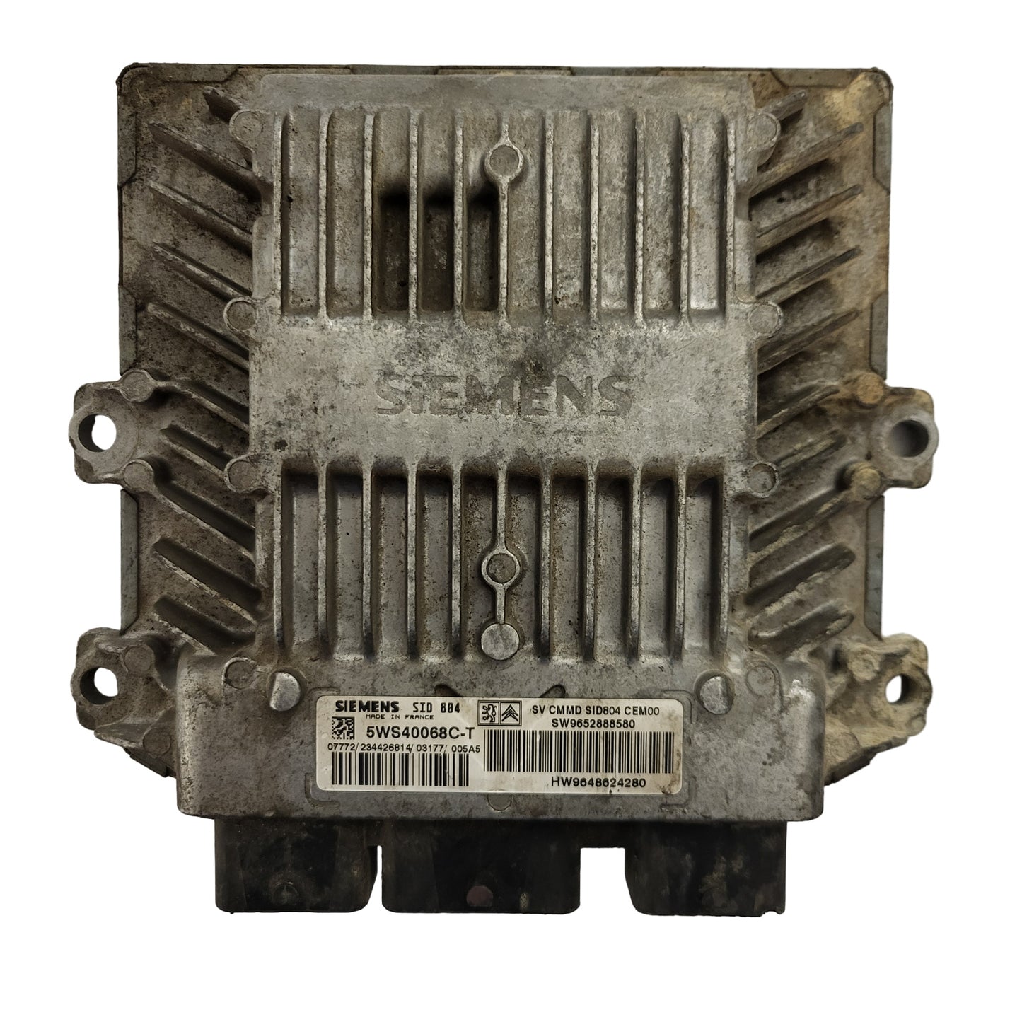PEUGEOT CITROEN ECU / 5WS40068C-T / 9652888580 / 9648624280 / SID804 / SIEMENS
