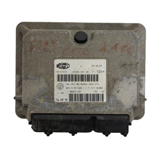 Fiat Seicento 600 ECU / 55187372 / IAW4AF.M9 / 61600.627.05 / MAGNETI MARELLI
