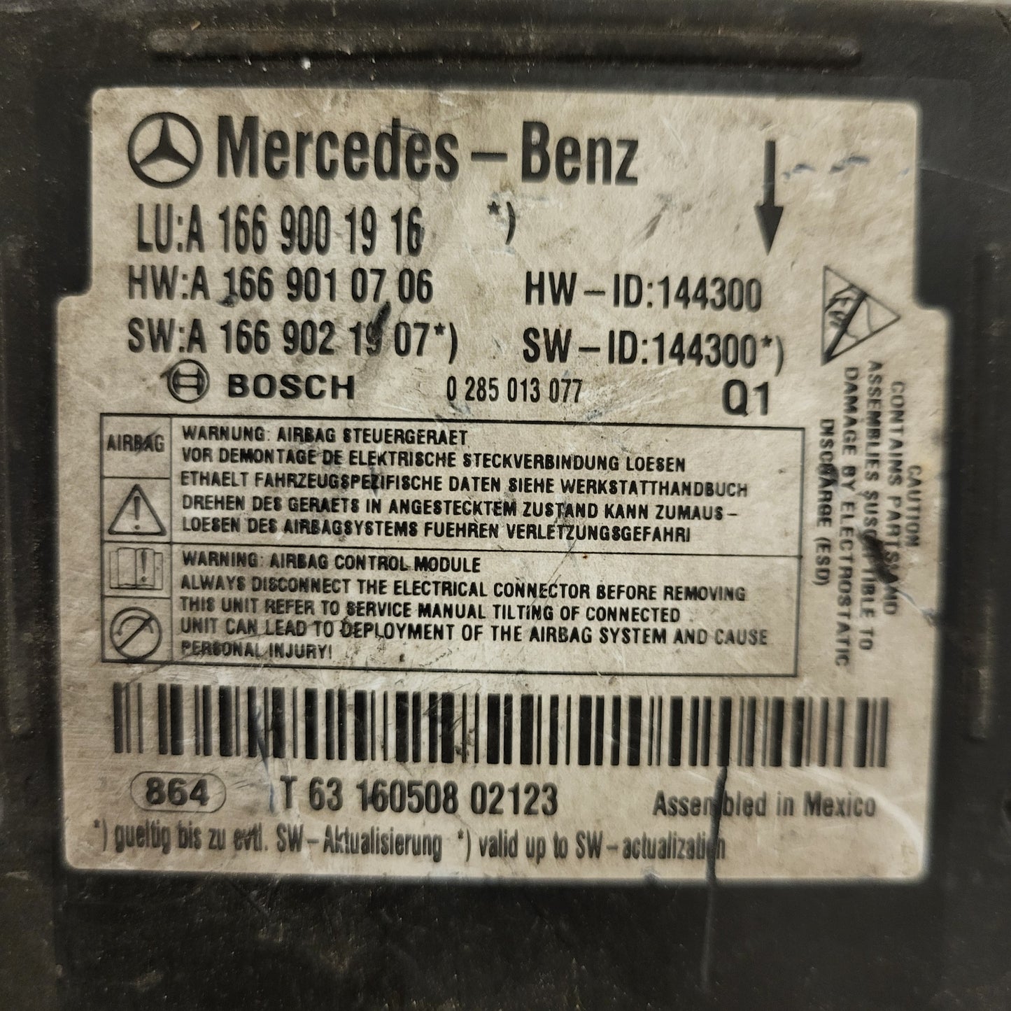 MERCEDES ML GL GLE ETC ECU / A1669001916 / A1669010706 / A1669021907 / BOSCH